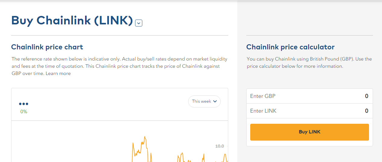 Buy Chainlink on Coinjar
